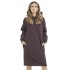 Bushman Damen-Maxikleid Katla mit Kapuze burgunderrot