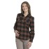 bushman damen Flanellhemd schwarz