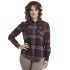 bushman damen Flanellhemd burgund