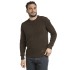 Bushman Herren-Pullover mit Rippstrickmuster dunkelbraun