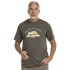 bushman Herren-T-Shirt aus Baumwolle mit Rundhalsausschnitt dunkelkhaki