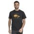 bushman Herren-T-Shirt aus Baumwolle mit Rundhalsausschnitt schwarz
