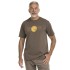 bushman Herren-T-Shirt aus Baumwolle mit Rundhalsausschnitt braun