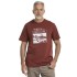 bushman Herren-T-Shirt aus Baumwolle mit Rundhalsausschnitt burgund
