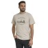bushman Herren-T-Shirt aus Baumwolle mit Rundhalsausschnitt stein