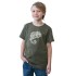 Bushman bedrucktes Kinder-T-Shirt dunkelgrün